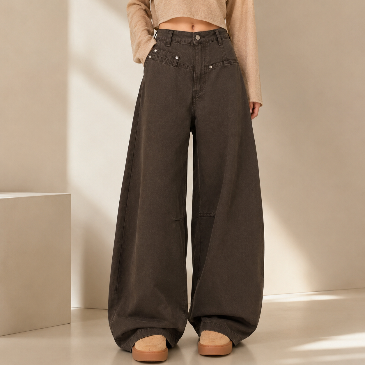 Velour Mocha Jeans