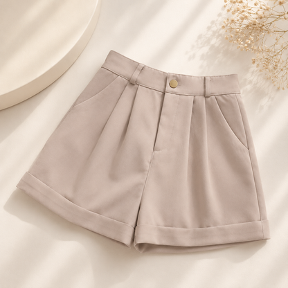 Luxe Tailored Wide leg Shorts